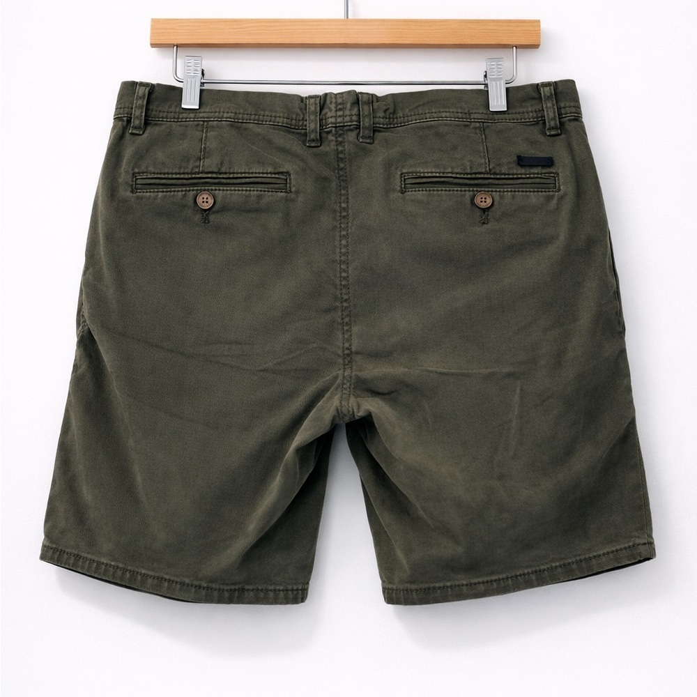 Rodd & Gunn Olive Green Chino Shorts Men’s 32 Stretch Cotton Casual Summer - Picture 2 of 8